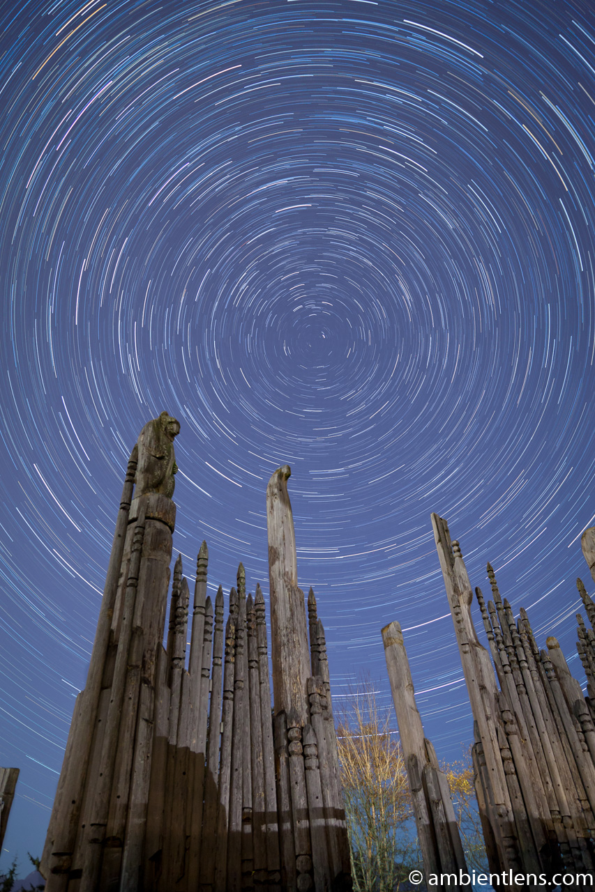 Star Trails over the Playground of the Gods