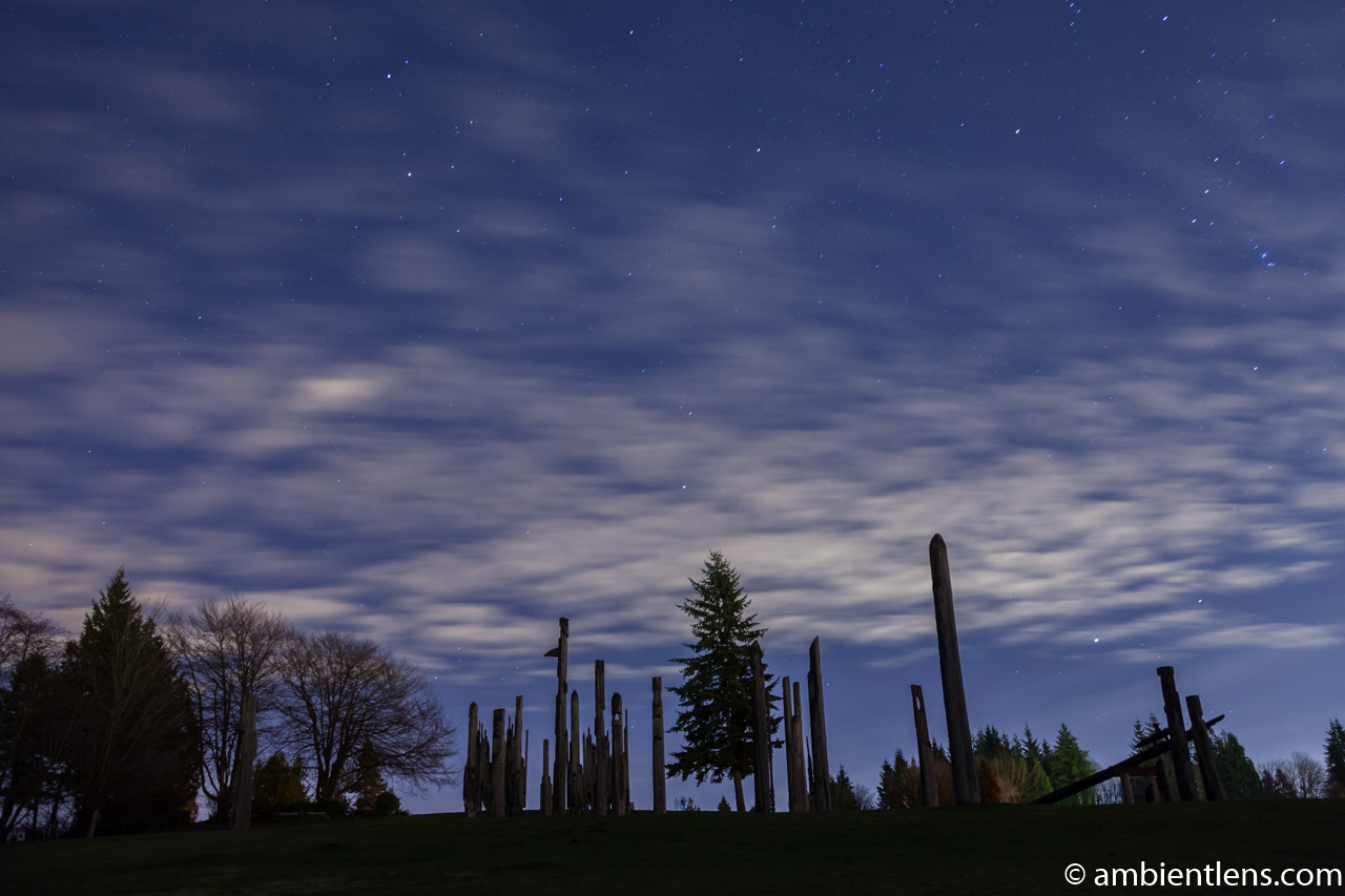Playground of the Gods in Burnaby Mountain at Night