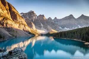 Moraine Lake at Sunset 1