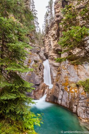 The Lower Falls at Johnston Canyon, Banff, Alberta 1