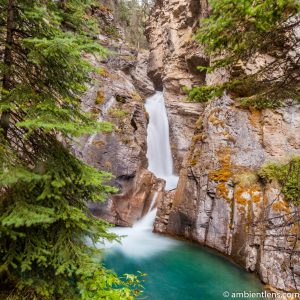The Lower Falls at Johnston Canyon, Banff, Alberta 1 (SQ)