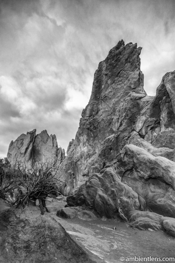 Garden Of The Gods Hiking Trail (BW)